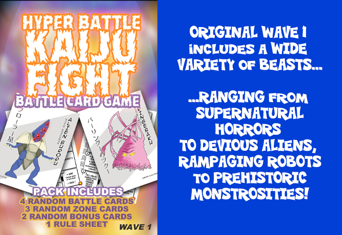 Hyper Battle Kaiju Fight Battlepack Game Wave 1