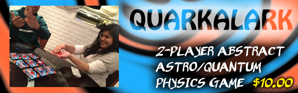 Quarkalark 2 Player Astrophysics and Quantum Physics Card Game